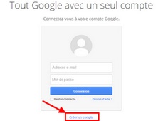 Créer un compte Google