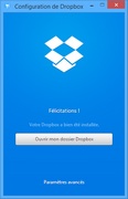 Installation et configuration de l'application Dropbox
