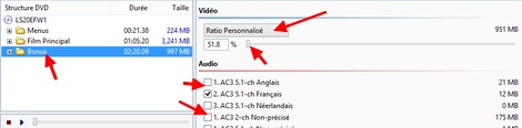 DVD Shrink : Traiter les bonus du DVD