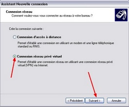 Connexion réseau privé virtuel