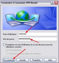 Connexion à connexion VPN - XP