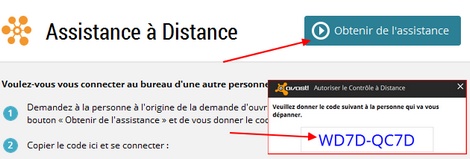 Code assistance à distance avec Avast!