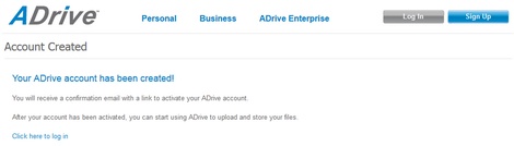 Hébergement gratuit ADrive 50 Go