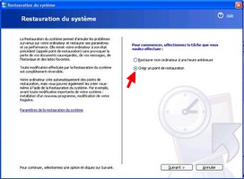Restauration de Windows XP
