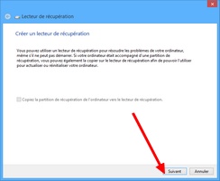 Créer un lecteur de récupération Windows 10