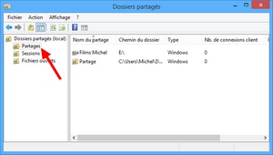 Les dossiers partagés de Windows