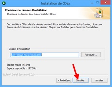 CDex : Choix du dossier d'installation