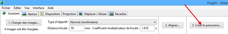 Créer un diaporama avec Hugin
