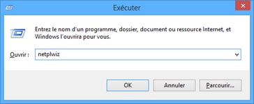 Exécuter netplwiz