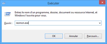 Exécuter resmon.exe