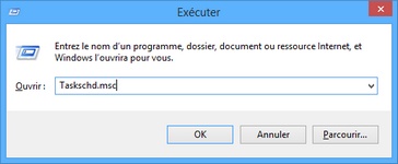 Exécuter taskschd.exe