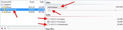 DVD Shrink : Traiter le Film principal du DVD