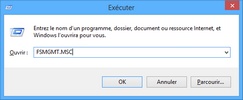 Commande FSMGMT.MSC pour voir les dossiers partagés