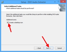 DVD Audio Extractor : Création d'un raccourci bureau