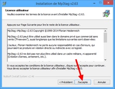 Installation Mp3tag : Contrat de licence