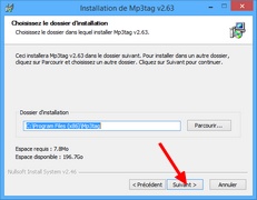 Installation Mp3tag : Choix du dossier d'installation