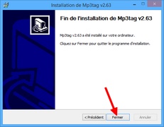 Installation Mp3tag : Fin de l'installation