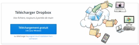 Installer l'application Dropbox