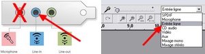 Entrée en ligne (Line-in de Audacity)