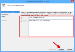 Planificateur de tâche : 