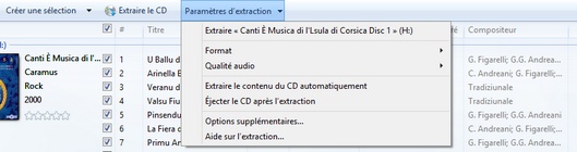 Windows Media Player : Paramètres encodage mp3