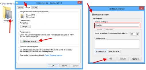 Partager un dossier avec Windows 7 /8