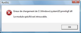 Fichier dll manquant