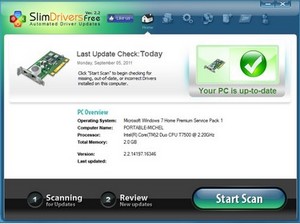 Slim Driver Free : Mettre les drivers du PC à jour.
