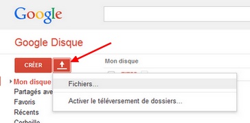 Uploader des fichiers avec Google Drive