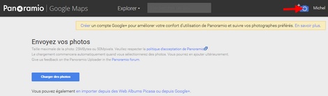 Uploader des photos sur Panoramio de Google