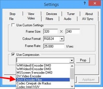 Virtual VCR : Réglage vidéo