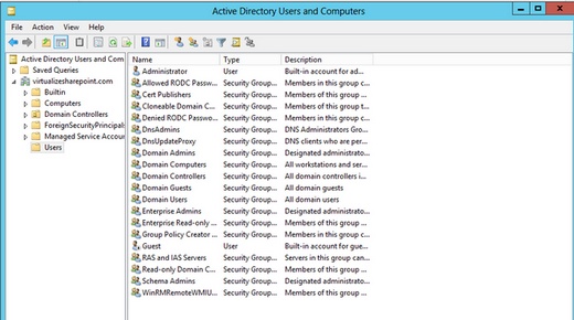 Active Directory Windows Server 2012