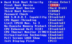 Séquence de Boot du BIOS