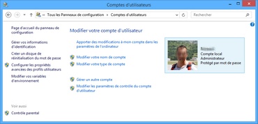 Gérer les comptes utilisateurs de Windows