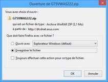 Fichier zip d'un nouveau BIOS de carte mère