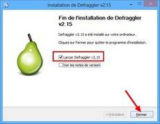 Installation Defraggler : Fin de l'assistant d'installation