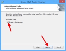 DVD Audio Extractor : Création d'un raccourci bureau