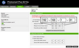 Configurer une adresse IP fixe sur une imprimante réseau