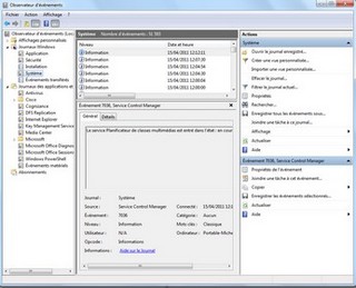 Journaux de l'Observateur d'Evenements de Windows 8, 7 et Vista