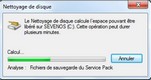 Nettoyeur de disque de Windows Seven