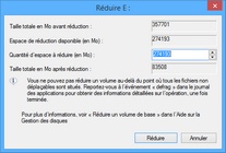 Réduire une partition avec le Gestionnaire de disques de Windows