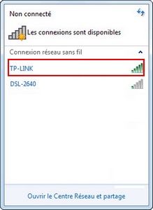 Se connecter à un réseau sans fil avec Windows 7