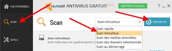 Scan antivirus manuel avec Avast! 